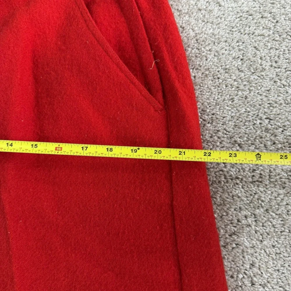 Vintage Duxbak Snow Pants Mens Medium Red Wool Lined Cuffed Winter Workwear